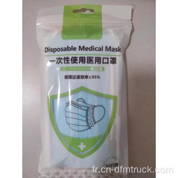 Masque chirurgical jetable 3ply Indoplas